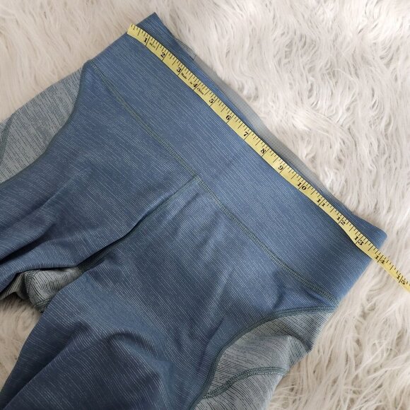 Outdoor Voices Womens‎ Cropped TechSweat Leggings Medium Blue Heather Pull On - Picture 8 of 14